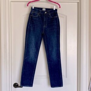 J. Crew Jeans Women’s high rise 10’ Vintage straight leg denim Preppy Size 24